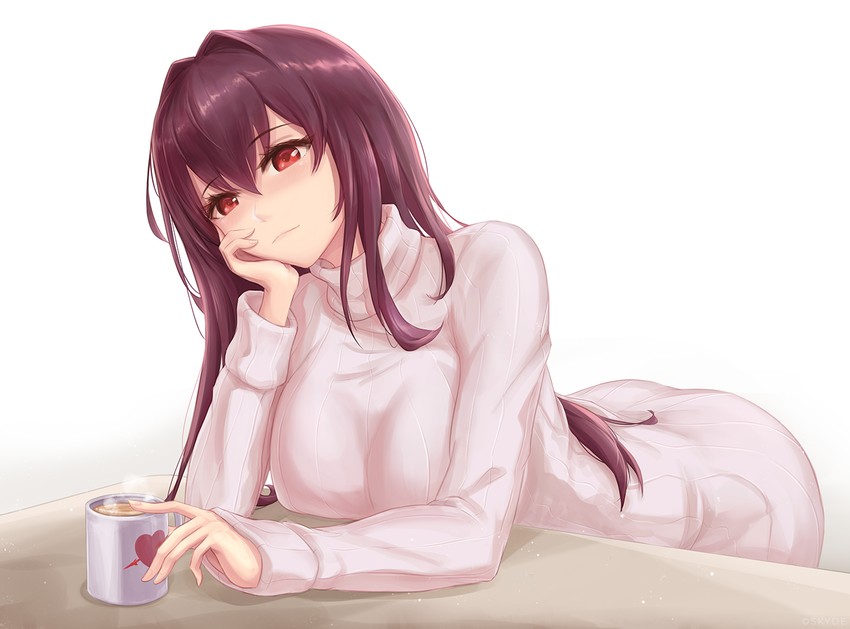 scathach (fate and 1 more) drawn by skyde_kei