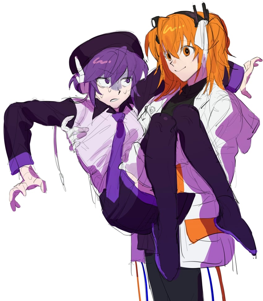 adachi rei and utane uta (utau and 1 more) drawn by aa_kabeuchi