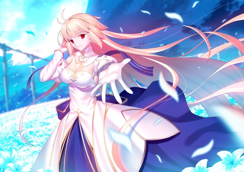 arcueid brunestud and archetype earth (tsukihime) drawn by mishiro_(ixtlolton)