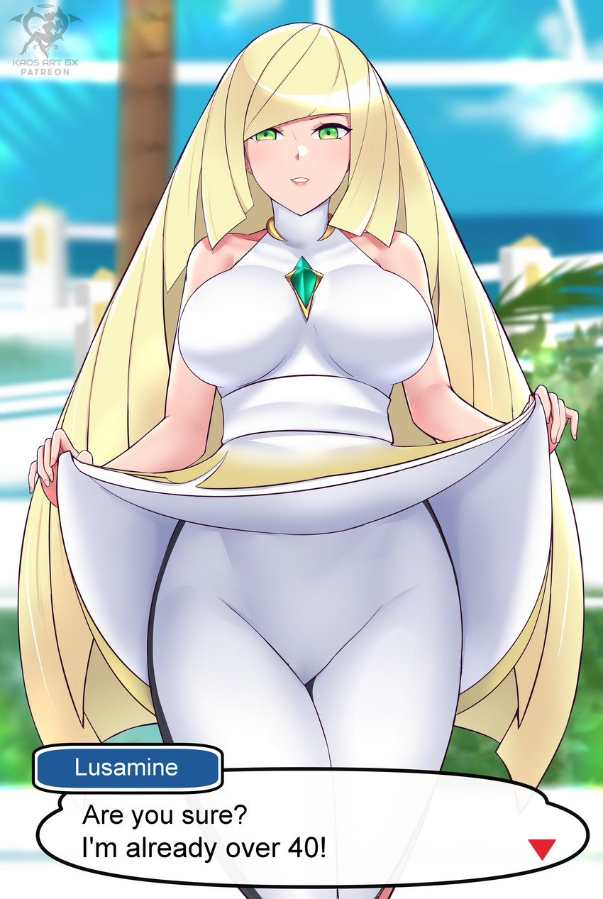 lusamine (pokemon and 1 more) drawn by kaos_art