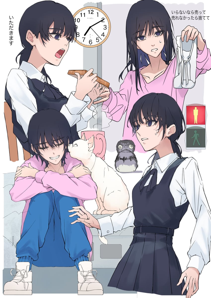 mitaka asa, war devil, and crambon (chainsaw man) drawn by acf_creator