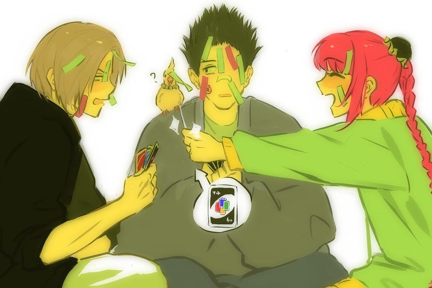 shin, lu xiaotang, and pisuke (sakamoto days) drawn by 5a1_uei