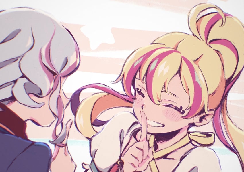 otoha mao, hana, and shiori (aikatsu! and 1 more) drawn by yukiguni_(ykgn)