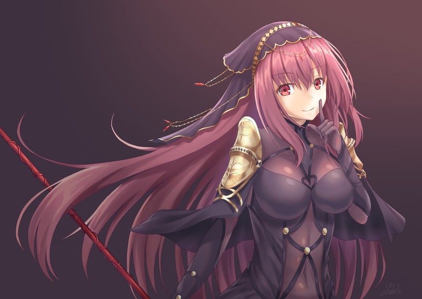 scathach (fate and 1 more) drawn by kugatsu_tooka