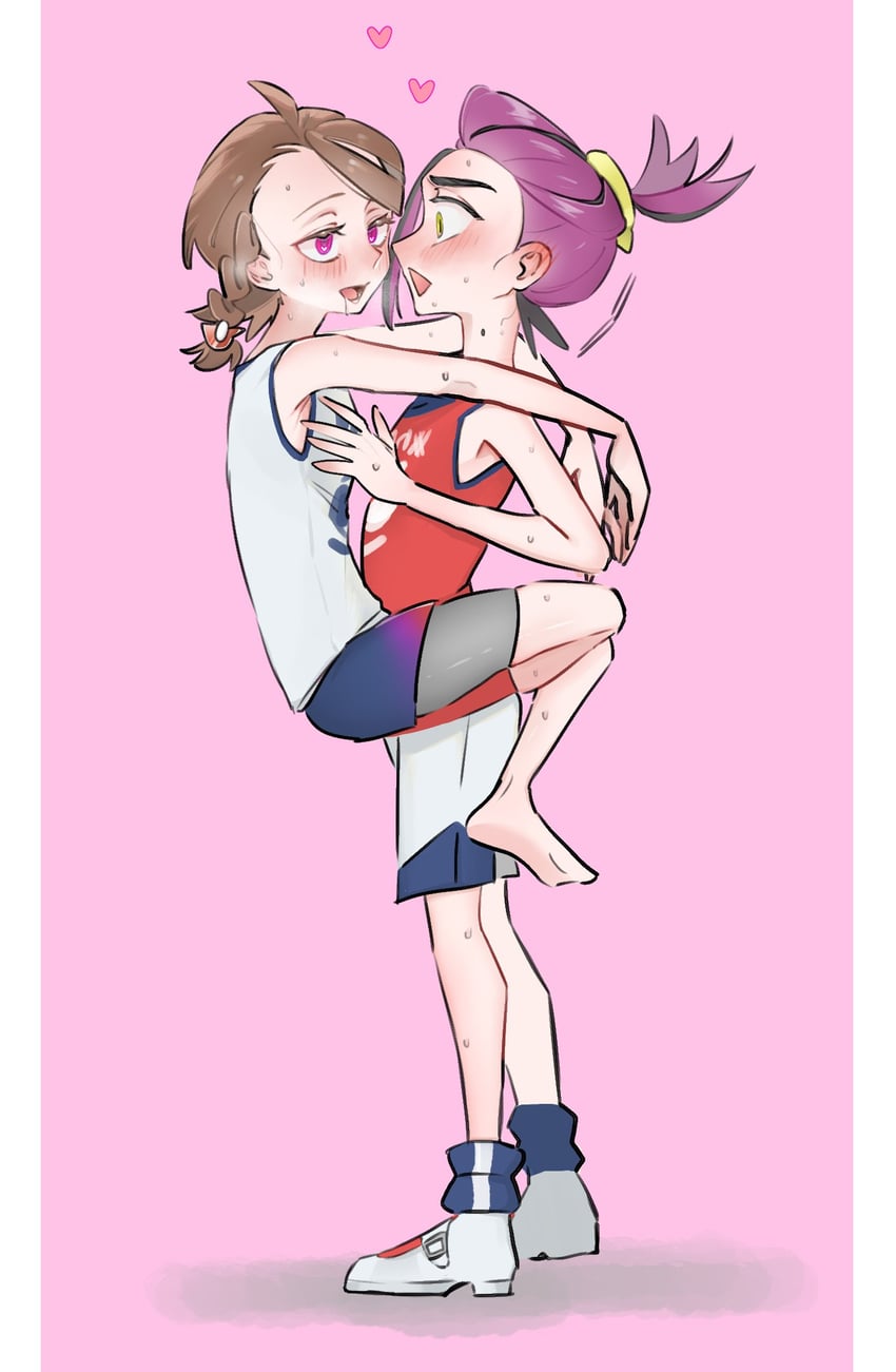 kieran and juliana (pokemon and 1 more) drawn by hama_bebi