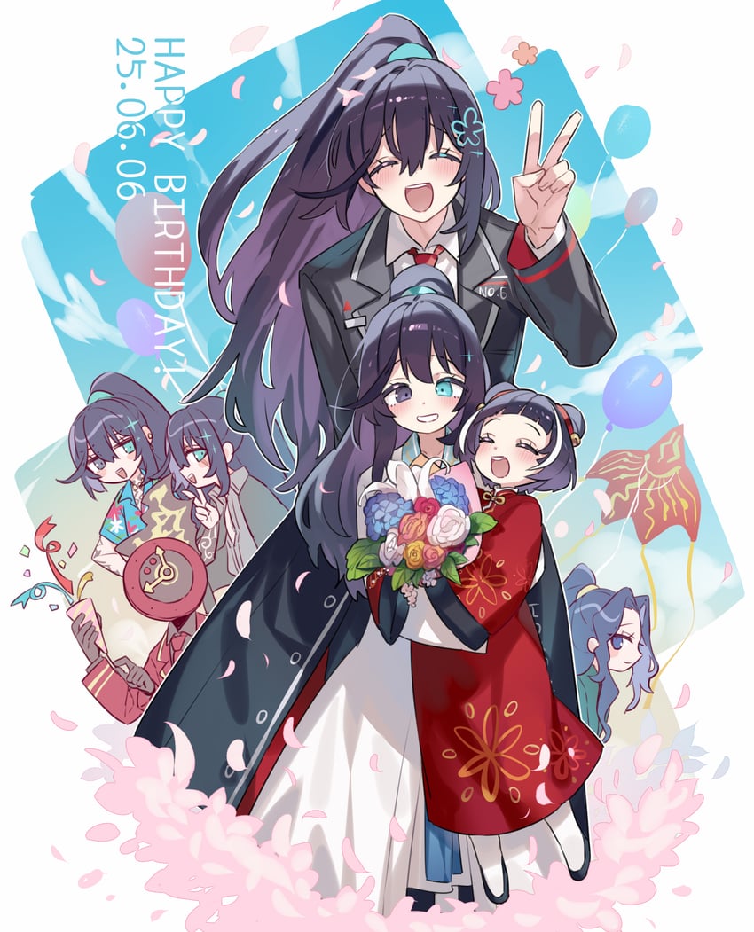 hong lu, dante, jia xichun, and lin daiyu (project moon and 1 more) drawn by shiki_(shikki46)