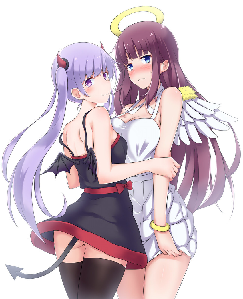 suzukaze aoba and takimoto hifumi (new game!) drawn by etan14