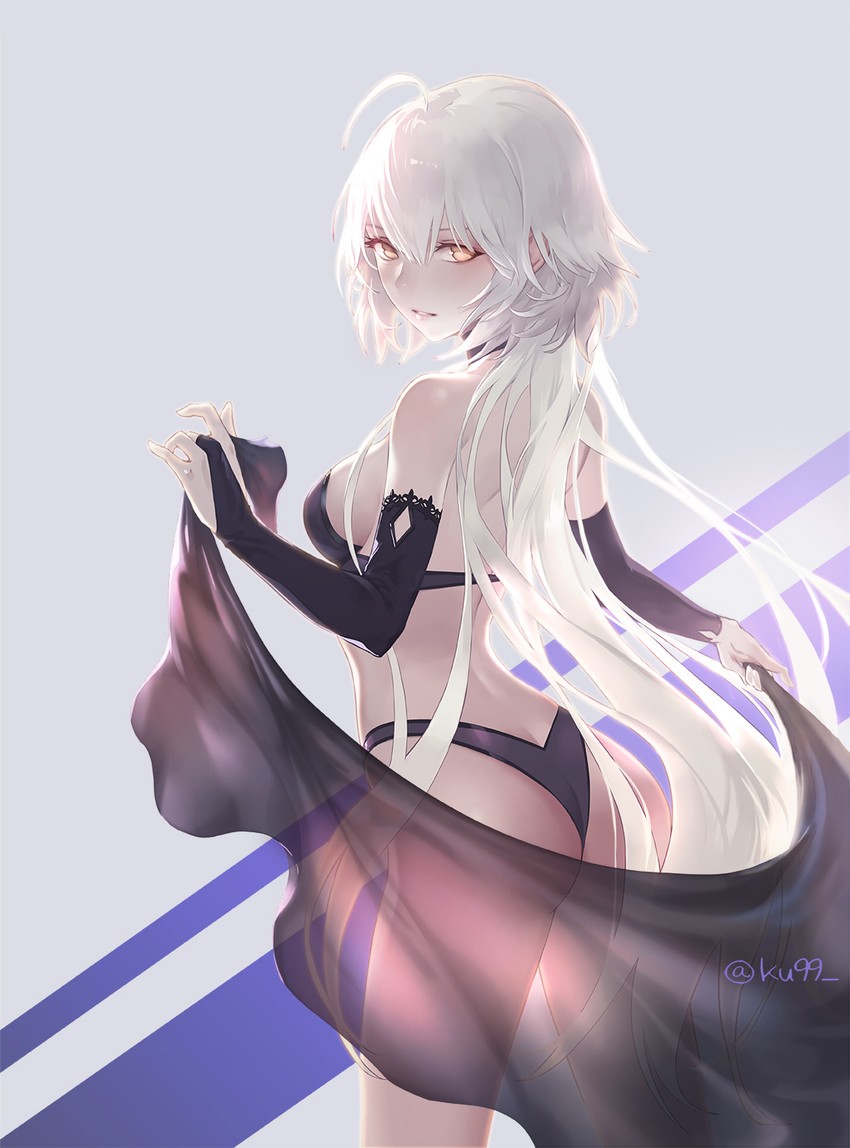 jeanne d'arc alter (fate and 1 more) drawn by ku99_(kugugu)
