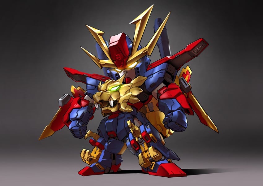 gundam tryon 3 (gundam and 3 more) drawn by zakuma