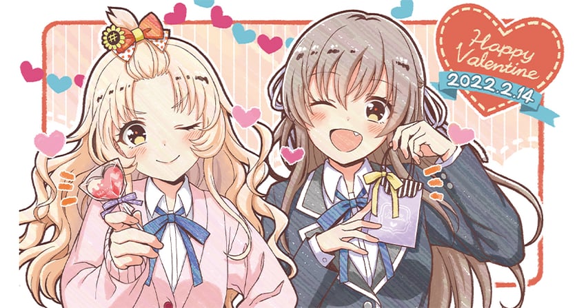 shiina yukari and aisaka koko (cinderella series and 1 more) drawn by hanako_(akatsuki)