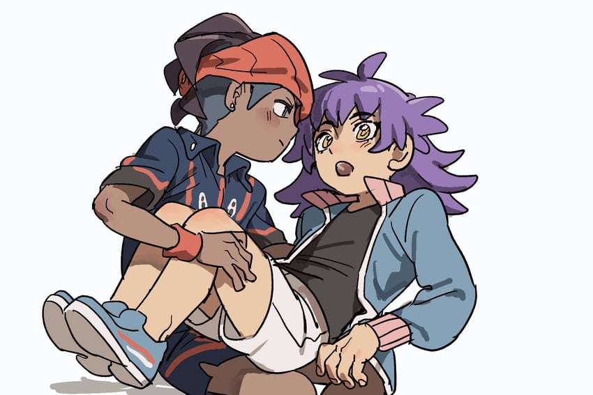 leon and raihan (pokemon and 1 more) drawn by ch_walnut