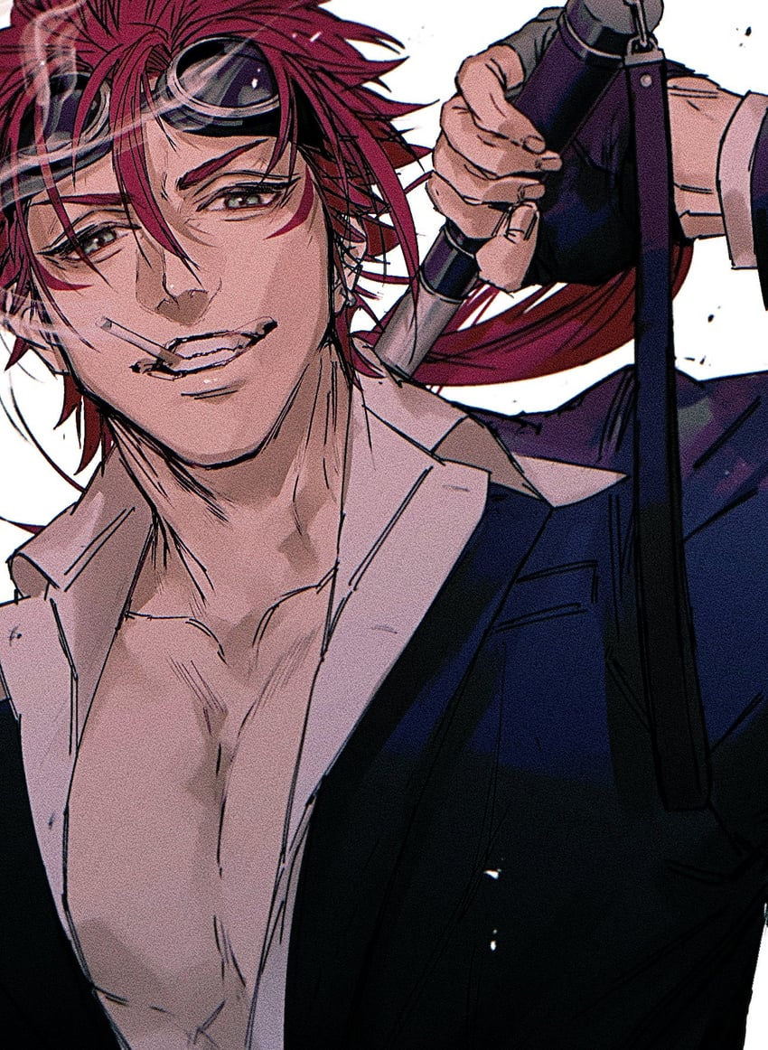 reno (final fantasy and 2 more) drawn by inuue15