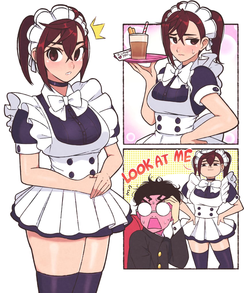 ayase momo and takakura ken (dandadan) drawn by jeff_miga
