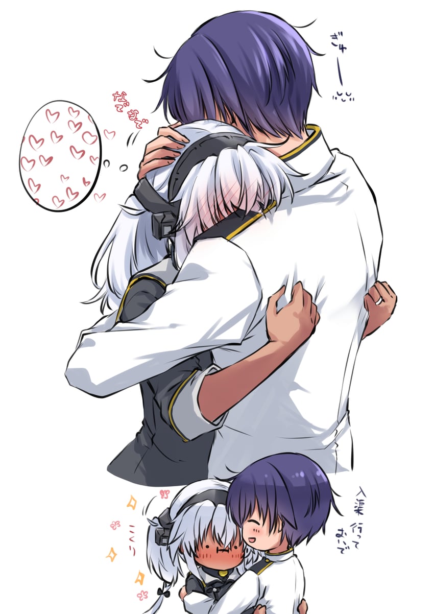 admiral, musashi, and musashi kai ni (kantai collection) drawn by mashiro_yukiya