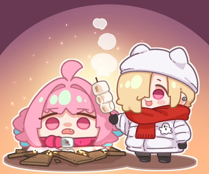 yumemi riamu and shirasaka koume (idolmaster and 1 more) drawn by takato_kurosuke
