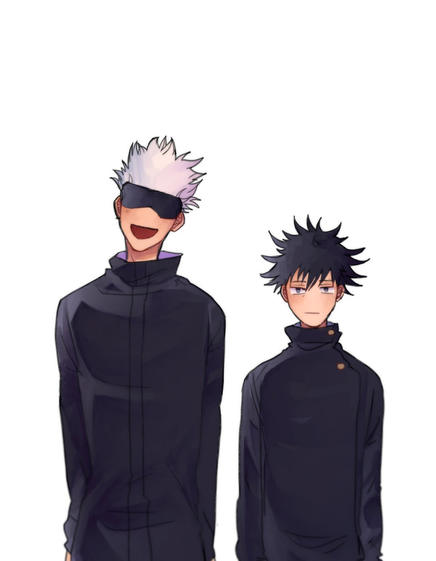 gojou satoru and fushiguro megumi (jujutsu kaisen) drawn by shio_(siosui0524)