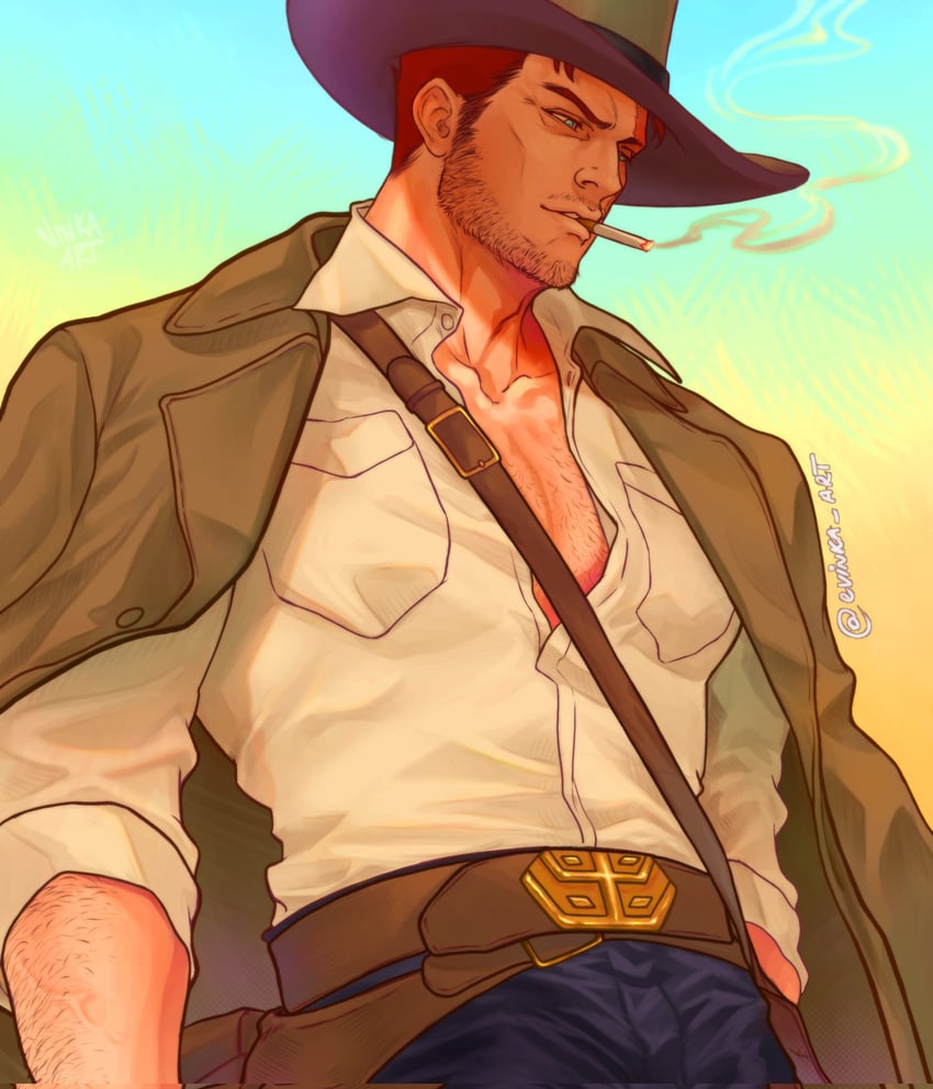 endeavor (boku no hero academia) drawn by evinka_art