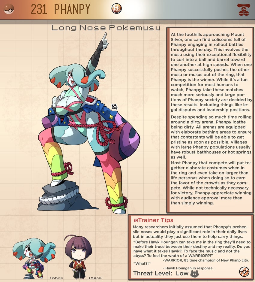 phanpy (pokemon) drawn by kinkymation