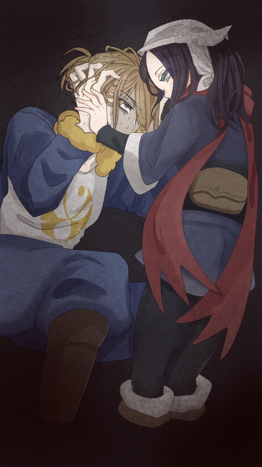 akari and volo (pokemon and 1 more) drawn by kari_nkori_n
