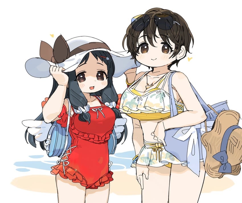oikawa shizuku and ohnuma kurumi (idolmaster and 1 more) drawn by spawnfoxy