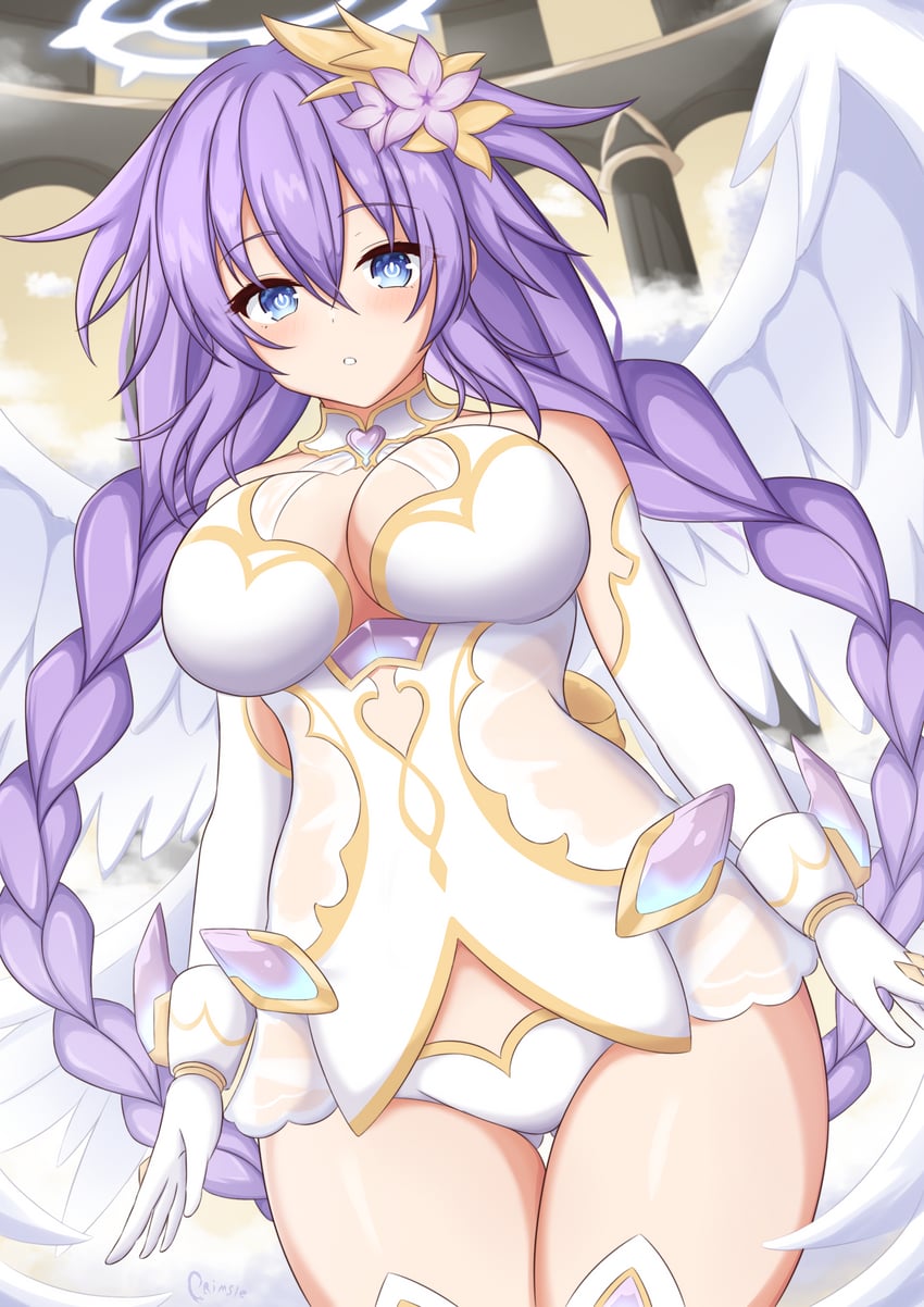 purple heart (neptune and 1 more) drawn by crimsle