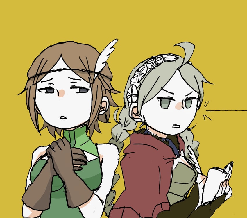 nina and noire (fire emblem and 2 more) drawn by sankaku_ofurans