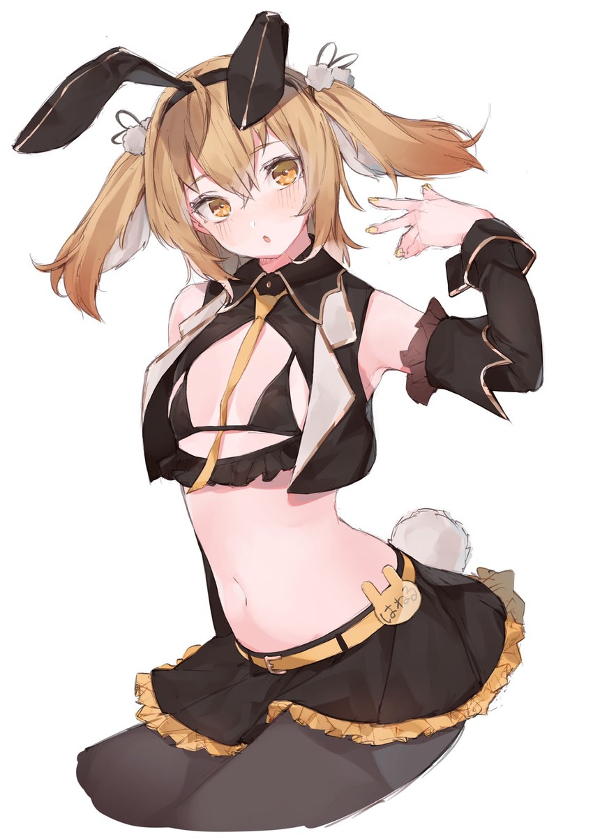 inaba haneru (nanashi inc. and 2 more) drawn by rippootai