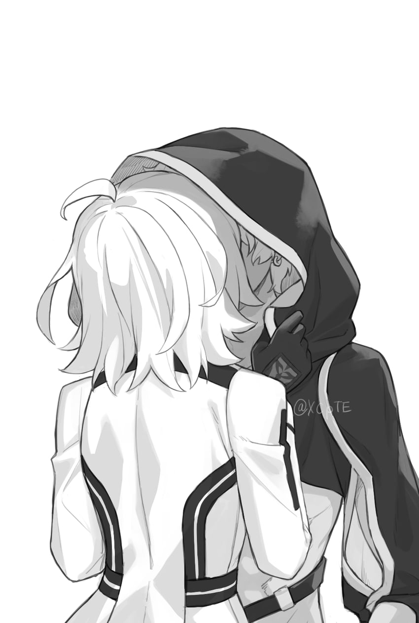 fujimaru ritsuka and hassan of the shining star (fate and 1 more) drawn by xcpte