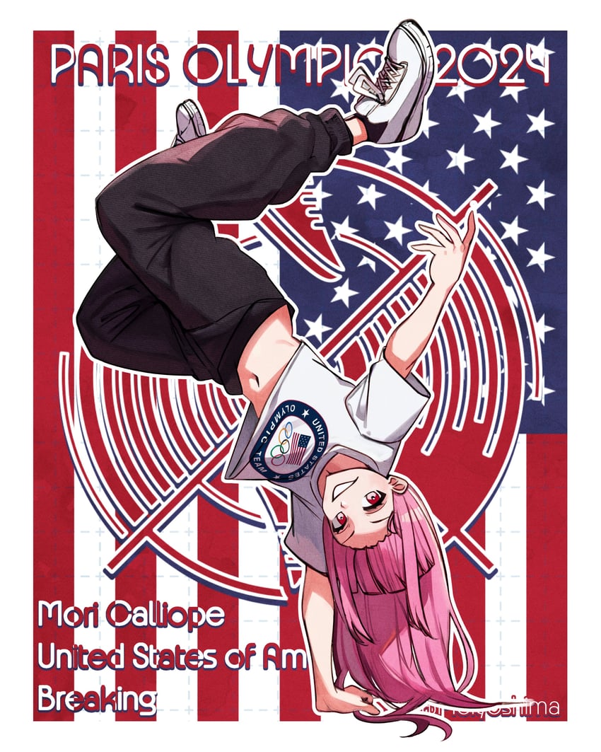 mori calliope (hololive and 3 more) drawn by meiyoshima