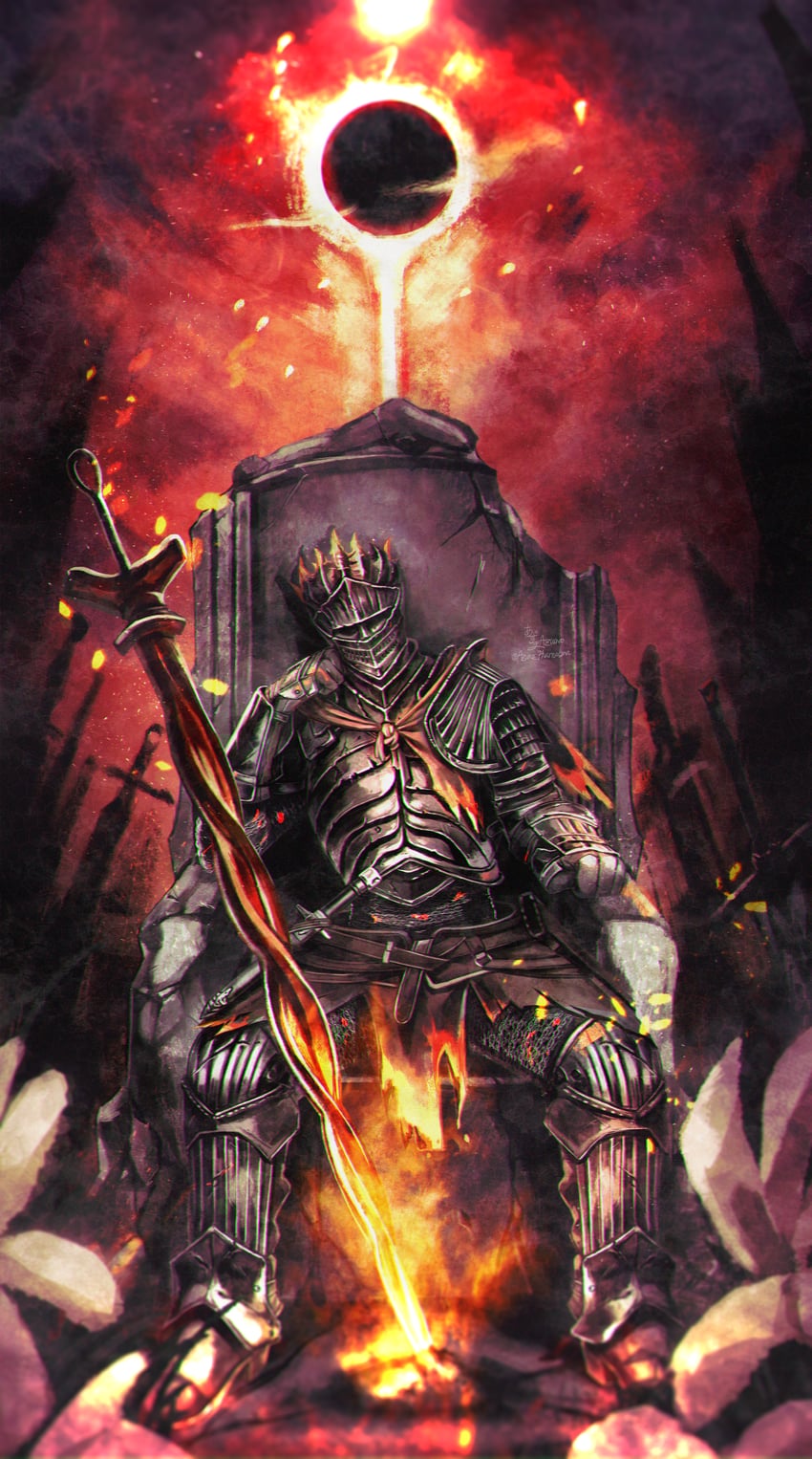 soul of cinder (dark souls and 1 more) drawn by amazuya_azuma