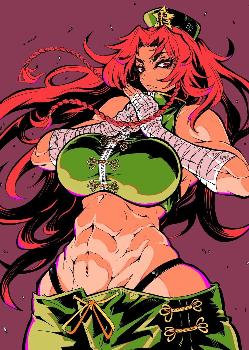 hong meiling (touhou) drawn by nehitsuji_(syatihokoga)