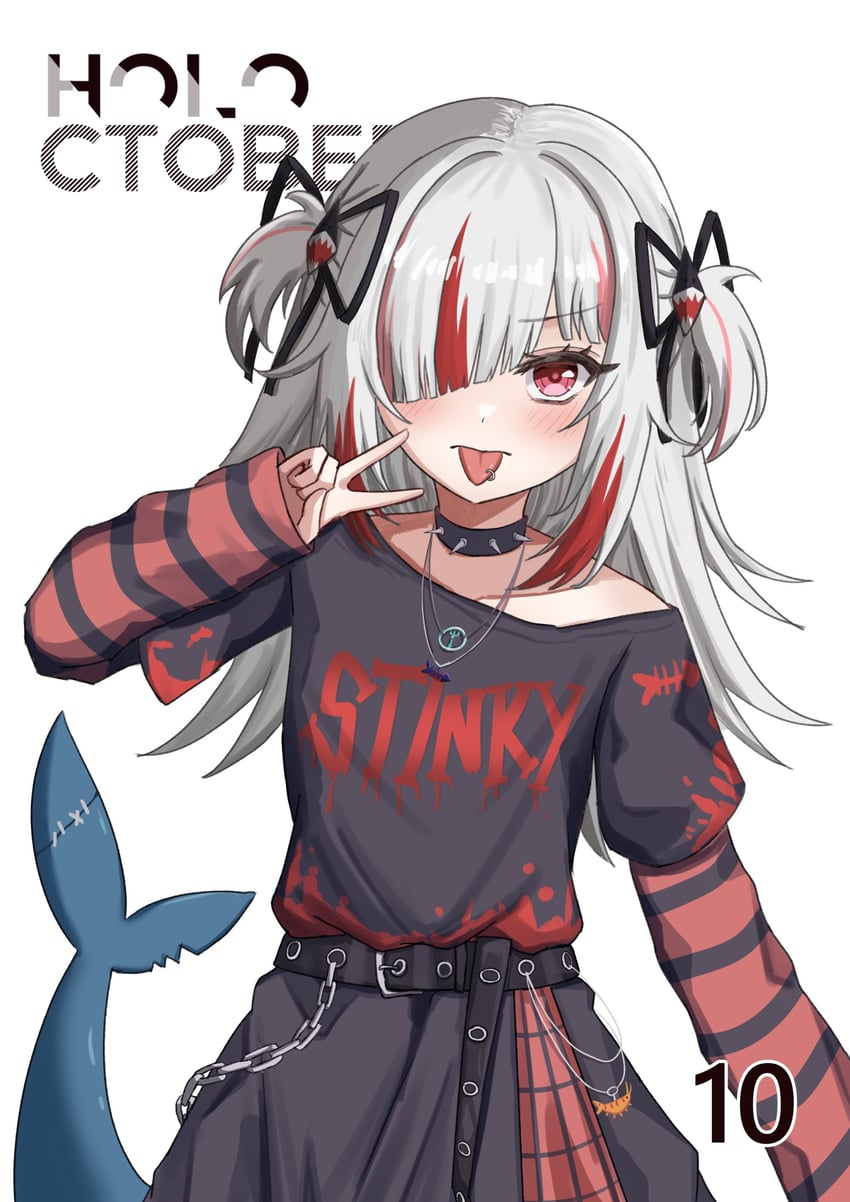 gawr gura (hololive and 1 more) drawn by sharkudon