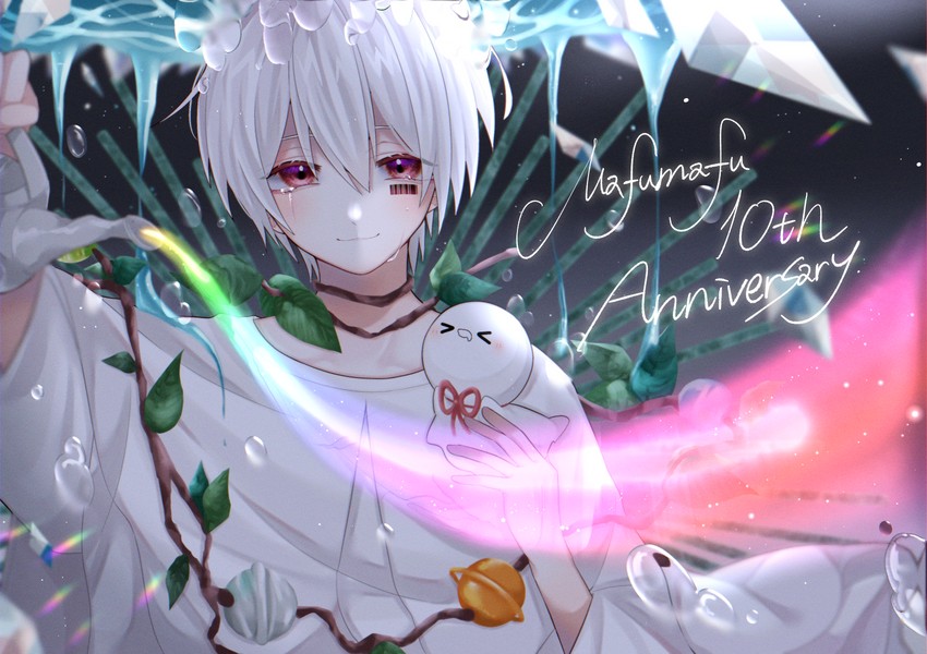 mafumafu, soraru, and mafuteru (indie utaite) drawn by mochita_sei