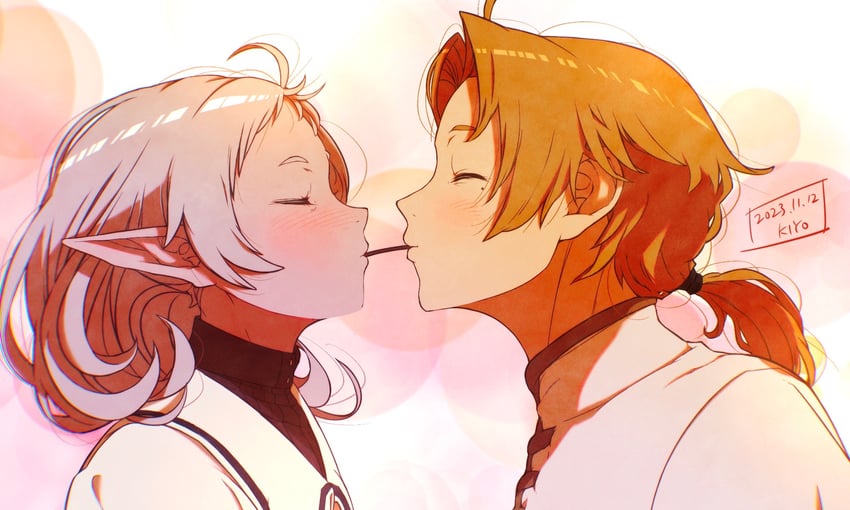 sylphiette and rudeus greyrat (mushoku tensei) drawn by kiyo_(a_sam_ko)