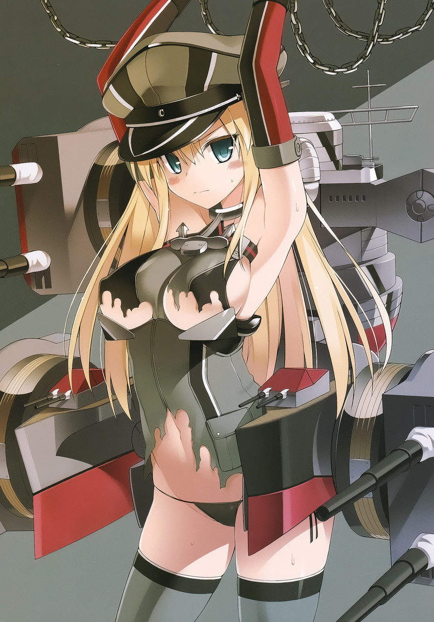 bismarck and bismarck kai (kantai collection) drawn by ohta_yuichi