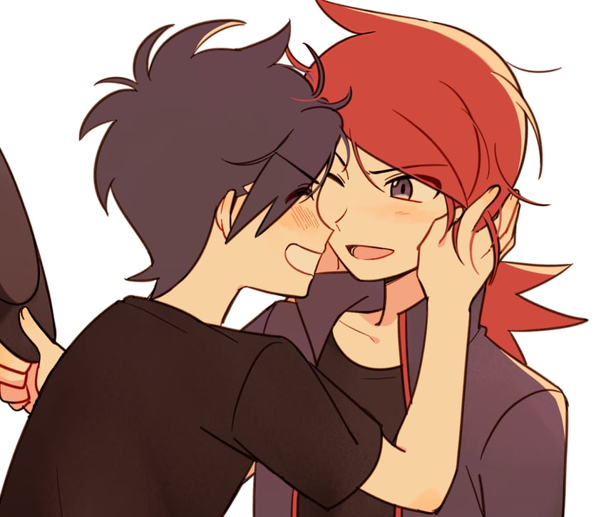 ethan and silver (pokemon and 1 more) drawn by chueog