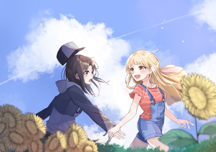 tsurumaki kokoro and okusawa misaki (bang dream!) drawn by kyudoli