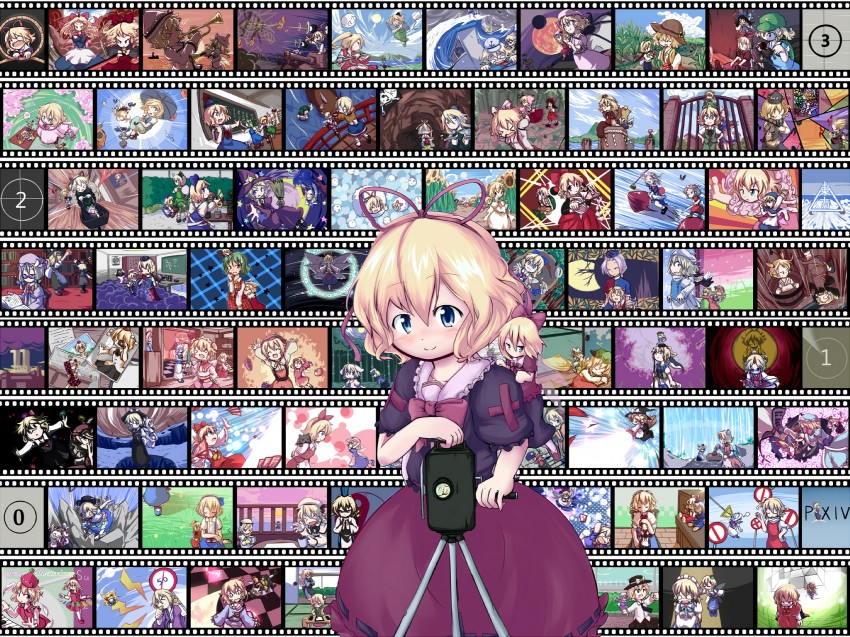 hakurei reimu, kirisame marisa, remilia scarlet, flandre scarlet, izayoi sakuya, and 114 more (original and 9 more) drawn by kanisawa_yuuki