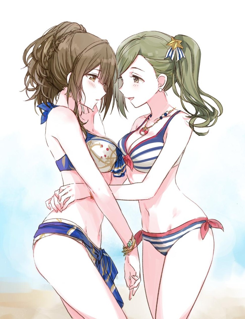 kuwayama chiyuki and nanakusa hazuki (idolmaster and 1 more) drawn by romi_(346_ura)