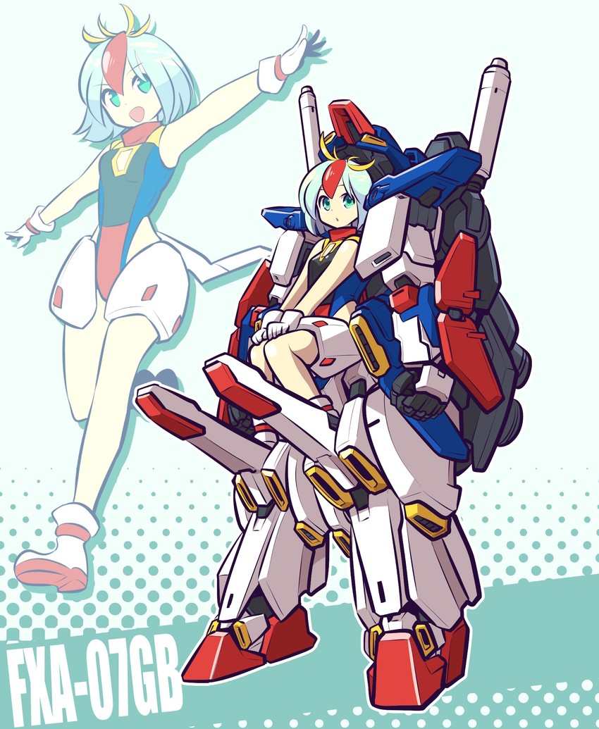 zz gundam and core fighter (gundam and 1 more) drawn by kato_takuji