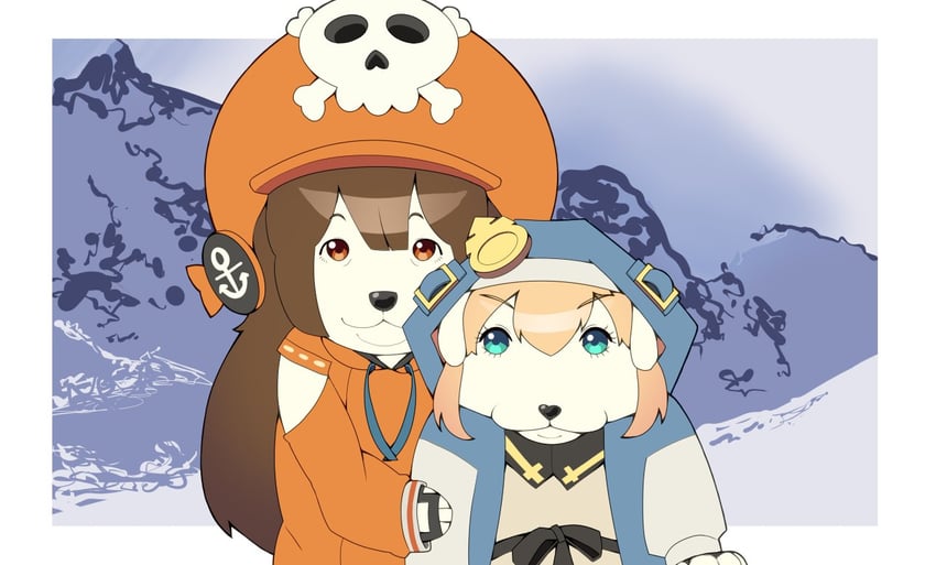 bridget, may, jotchua, and gaejook (guilty gear and 1 more) drawn by n0_image