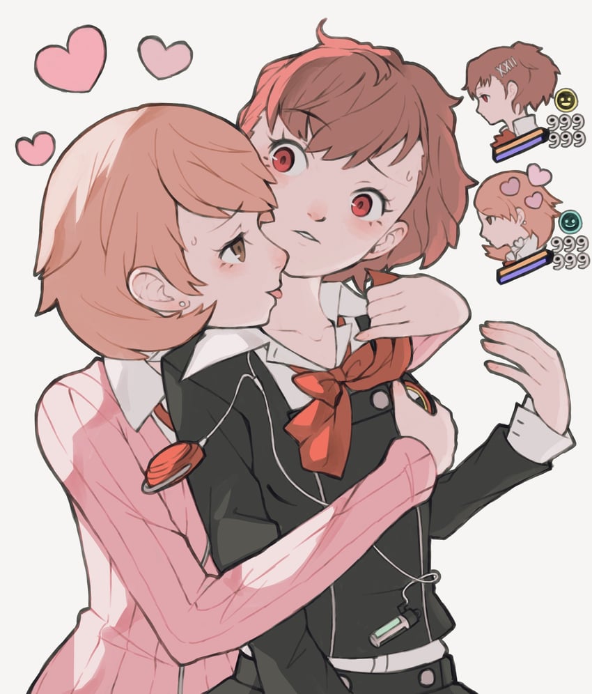 shiomi kotone and takeba yukari (persona and 2 more) drawn by tbjj1208