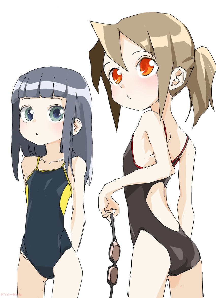 akame-chan and watanyabe (original) drawn by kyo-yan