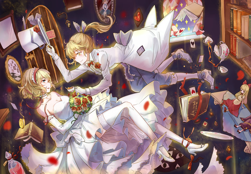 kirisame marisa and alice margatroid (touhou) drawn by aili_(aliceandoz)