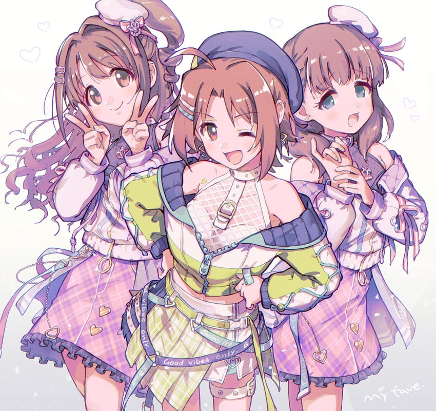 shimamura uzuki, sakuma mayu, and saito yoko (idolmaster and 1 more) drawn by nanonin