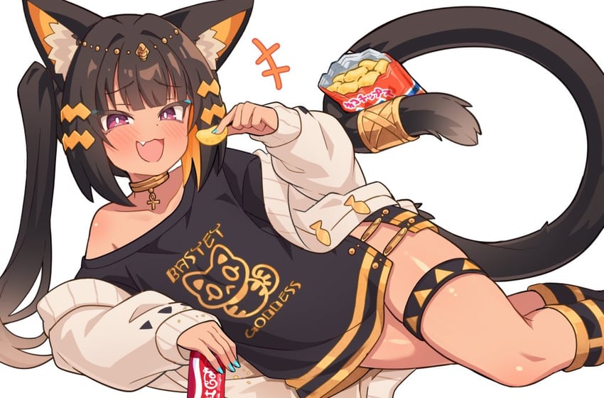 bastet (original and 1 more) drawn by ug_(nekonekodou)