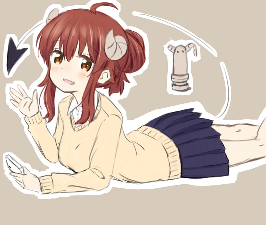 yoshida yuuko and lilith (machikado mazoku) drawn by kuramoto_takato