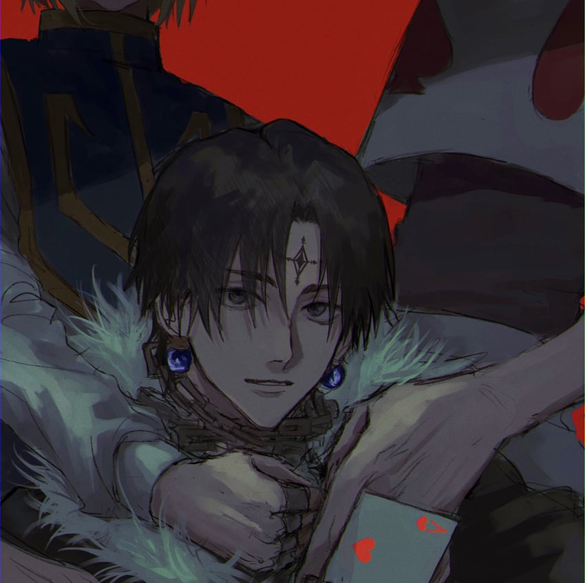 kurapika, hisoka morow, and chrollo lucilfer (hunter x hunter) drawn by ra_yu
