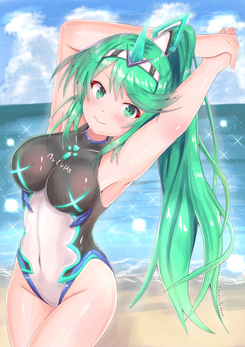 pneuma (xenoblade chronicles and 1 more) drawn by cocoasabure