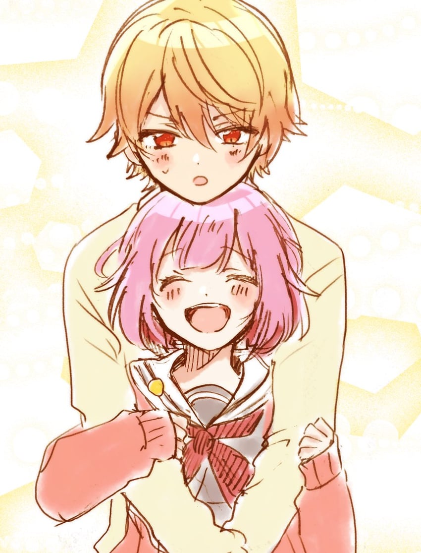 ootori emu and tenma tsukasa (project sekai) drawn by umino_kmsn
